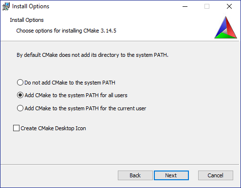 CMake add to path